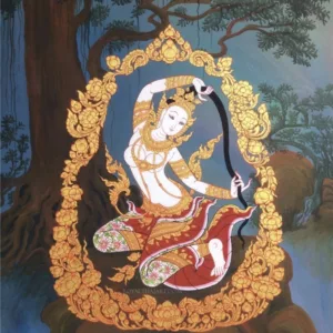 Phra Mae Thorani Woman Painting
